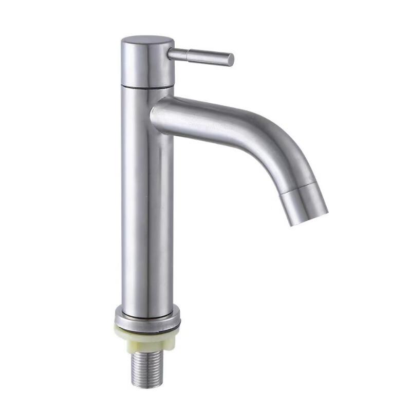 TLXT Bathroom Wall-Mounted Single Cold Basin Faucet