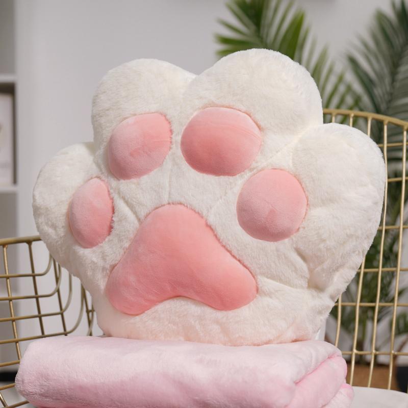 Kawaii Tier Bärenpfote Kissen Niedliche Stoffkatzenpfote Handwärmer Plüschdecke Heimstuhl Dekoration Kindergeschenk