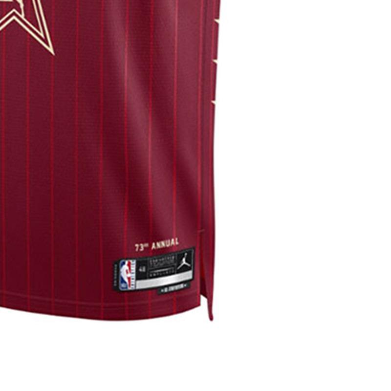 Jordan Basketball Jersey LEBRON James Size 23 2024 All Star Player Edition Men's Dark Red FQ7755-603