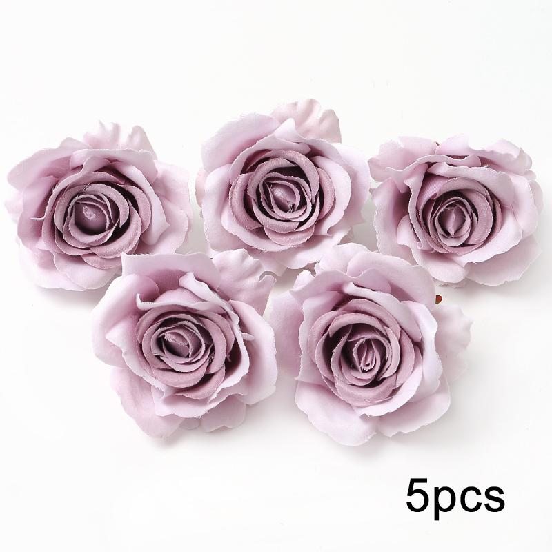 Bulk Artificial Flowers Head For Wedding Home Decor DIY Purple Flowers For Decoration Birthday Party Christmas Autumn Decoration