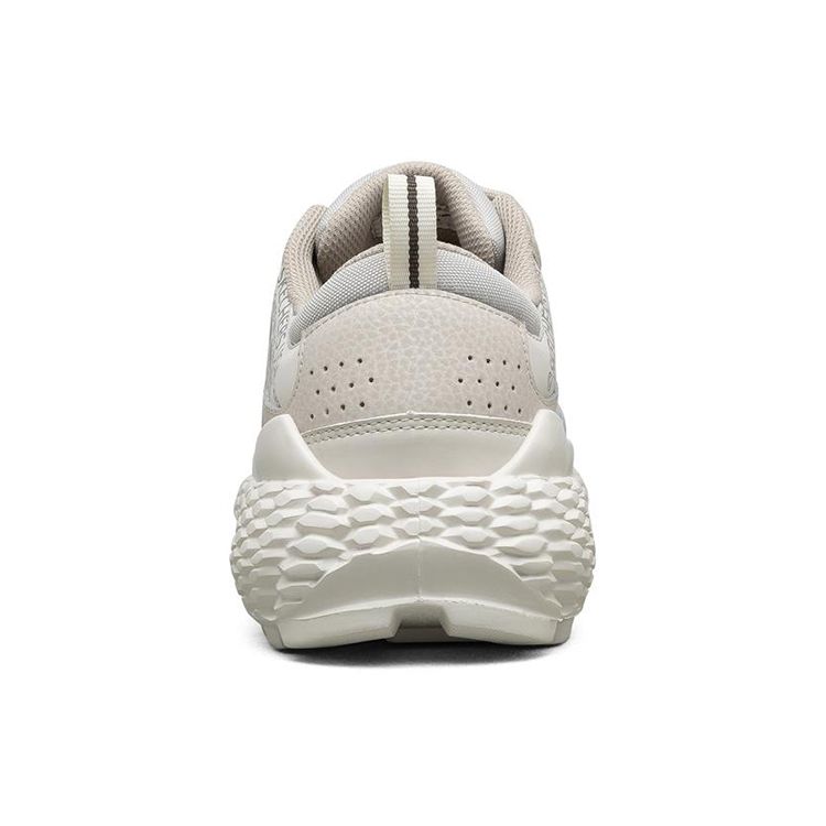Skechers Tessuto Monster Mesh Pelle Sintetica Comfort da Esterno Assorbimento degli Urti Resistente all'Usura Traspirante Scarpe Basse Stile Papà Sneaker da Uomo Bianco Sporco 51715-OFWT