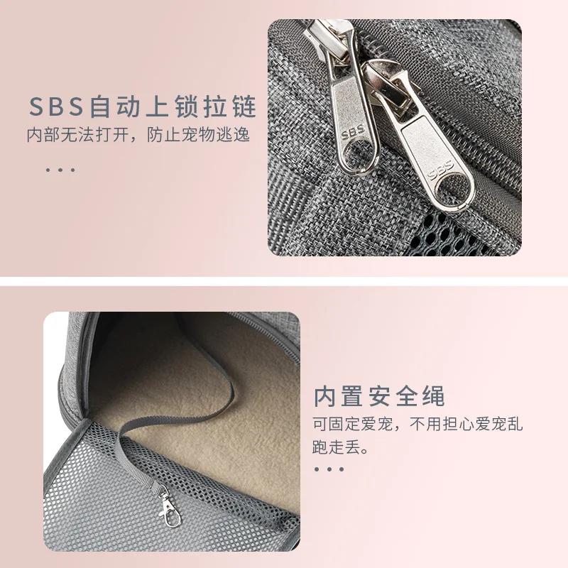 New Cat Bag Oxford Cloth Outing Portable Pet Backpack Dog Backpack Folding Pet Bag Dog Car Cat Bag