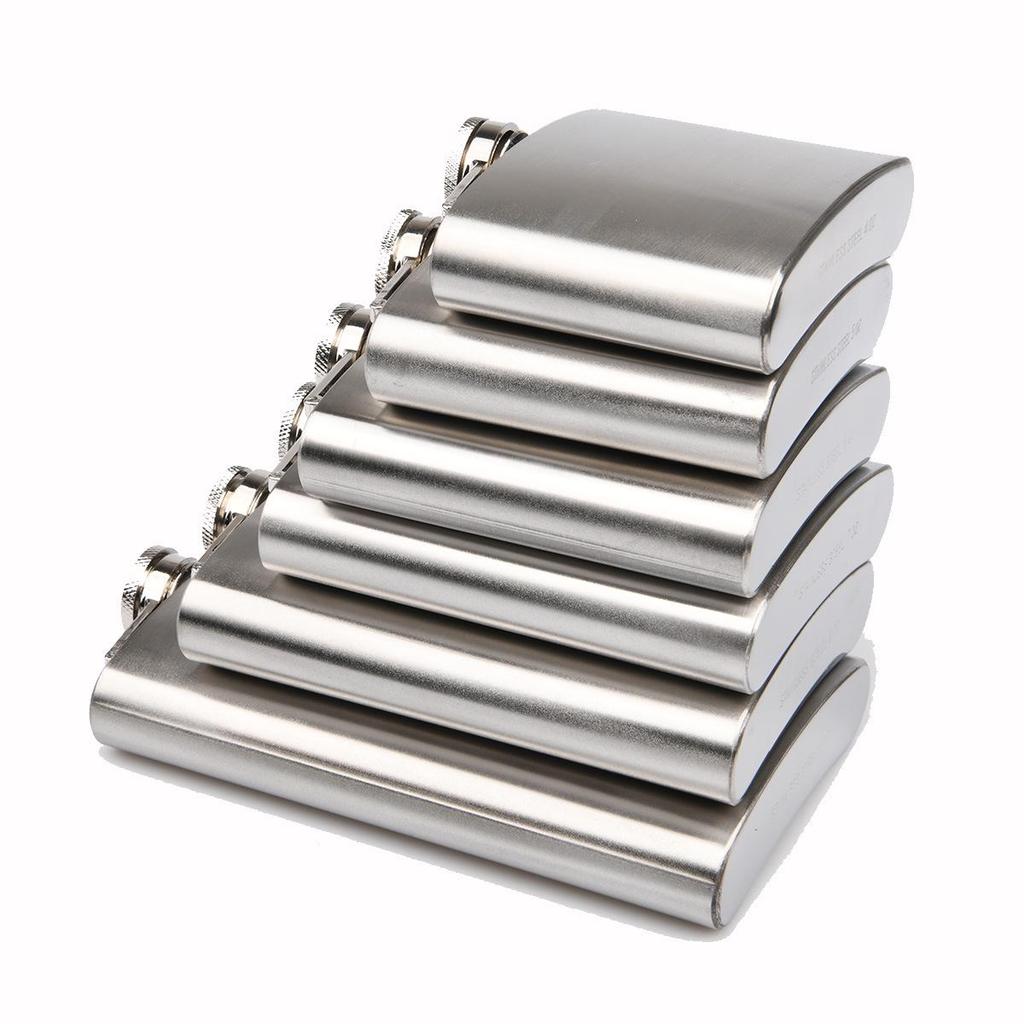 Men's Portable Outdoor Flask: 304 Stainless Steel Wine Bottle (4-10 Oz)