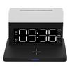 N65 15W Multifunctional Wireless Charger Table Lamp Alarm Clock 6 In 1 Quick Charger for IOS for Huawei Black