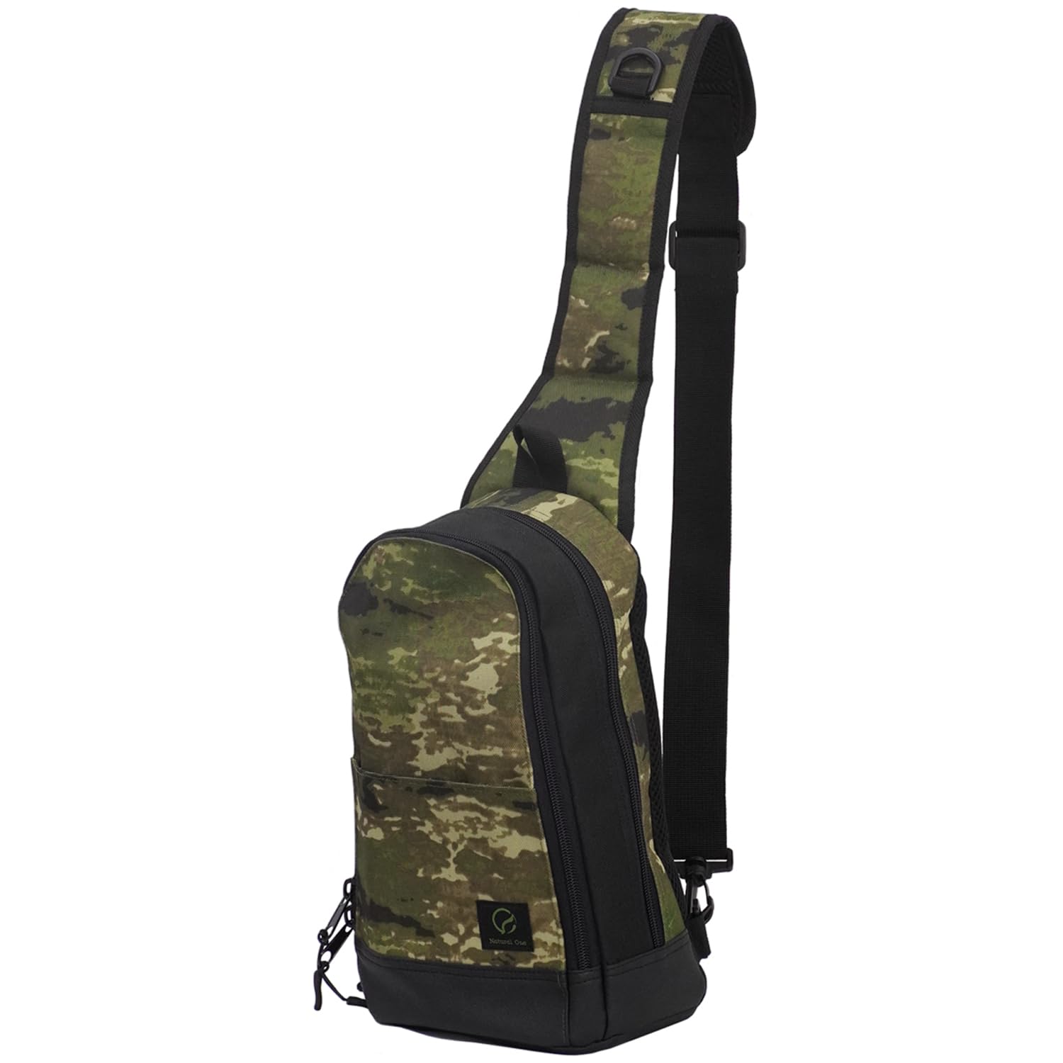 

Excel Natural One Fishing Bag, One-Shoulder, Fishing Tackle Bag, Lure, Wading, Multi-functional, Large Capacity, Run and Gun Bag, NO-007 (Green Camo)