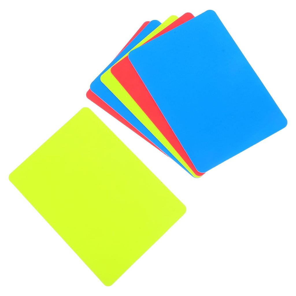 NUOLUX Soccer Referee Card Set, Red Yellow Blue Tricolor Penalty
