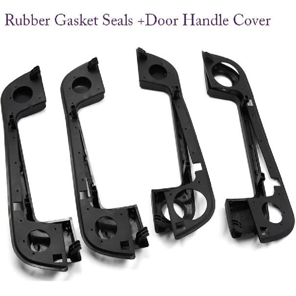Full Set Exterior Door Handle Covers for BMW 3 5 7 Series E36 E34 E32 Rubber Gasket Seals +Door Handle Cover