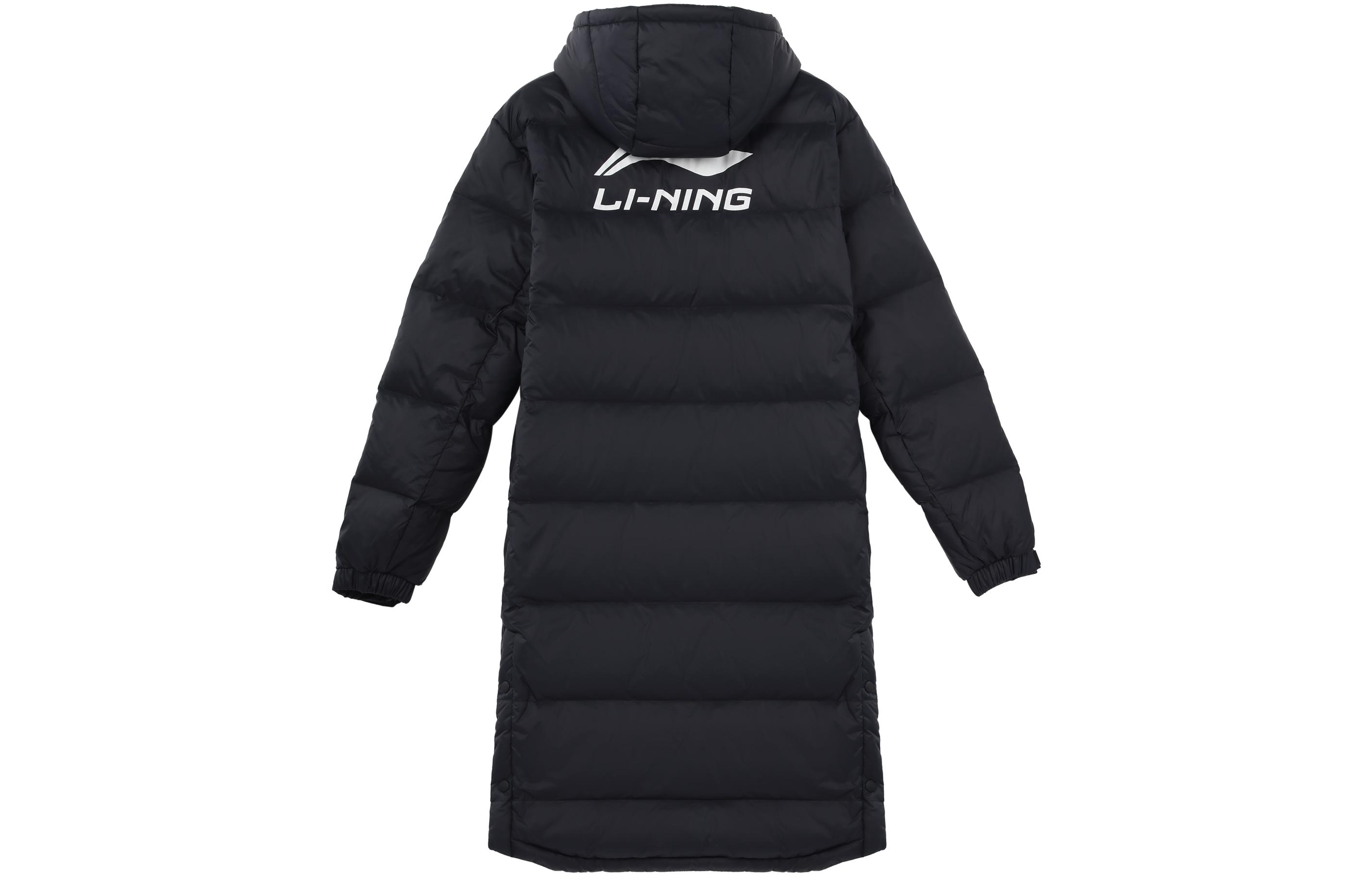 Li Ning Jackets Unisex Black Hooded Thickened Other AYMS005-1 5XL