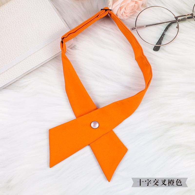 Korean Version Of British Jk School Uniform Cross Bow Tie Men And Women Students School Uniform Collar Flower Professional Wear Shirt Bow