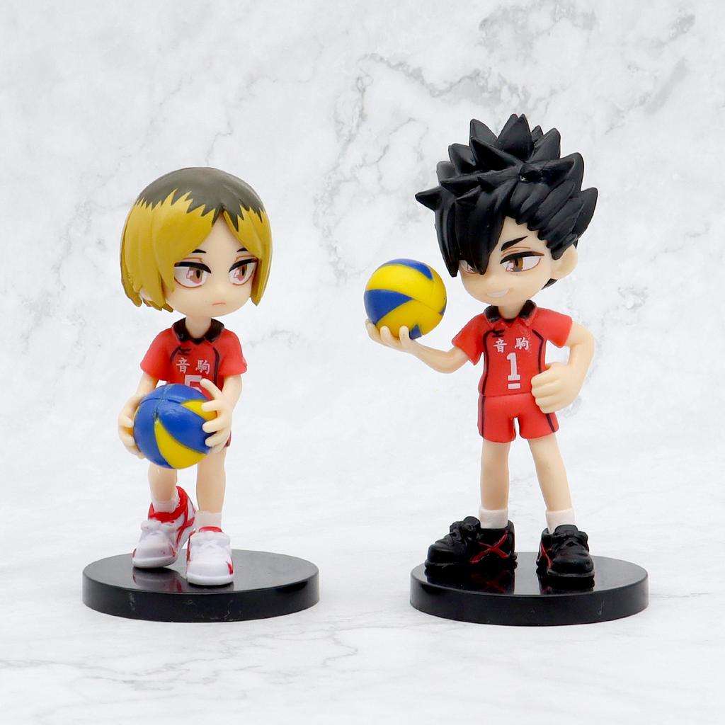 10cm Haikyuu Volleyball Shoyo Hinata Action Figure Q Version Tobio Kageyama koutsrou Figurine PVC Collection Doll Gift Kid Toys