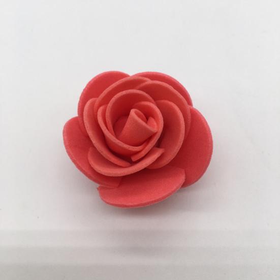 Artificial Rose Durable Non-Withered Foam Simulation Rose Head 3.5cm Fake Rose Head DIY Baby Shower Decoration Simulated Rose Head