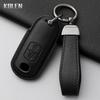 Genuine Leather Auto Key Fob Cover Case Housing Fit For Mazda 2 3 6 Atenza Axela Demio Cx-5 Cx5 Cx-3 Cx3 Cx7 Cx-7 Cx-9 Cx9 Mx5 2 3 Buttons Key Ring
