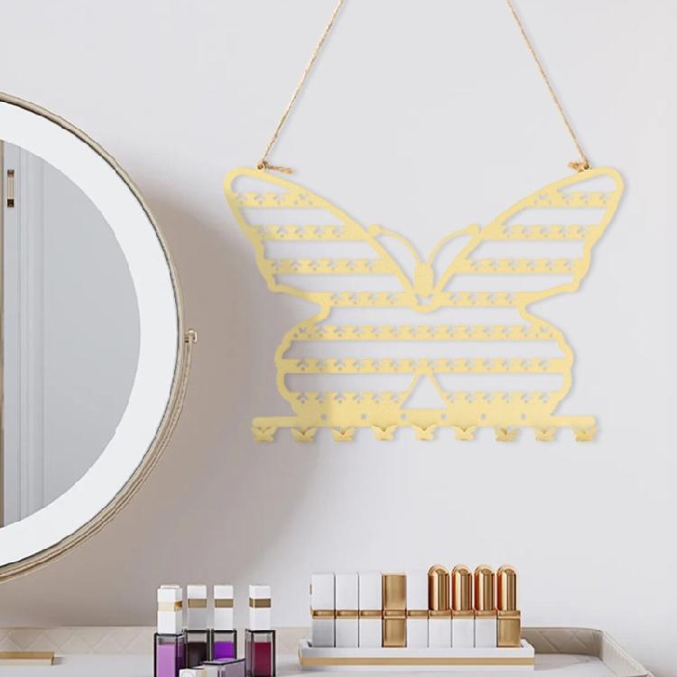 Stylish Butterfly Wall Mounted Jewelry Organizers Decoration for Necklace Rings Bracelet Display Household Use