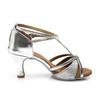 Buty Do Tańca Latino Na Obcasie Leah 7 Cm Srebrne 34