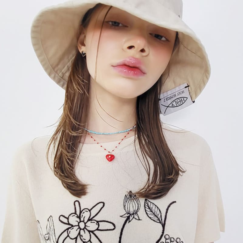 HOLY NUMBER 7 Holy Spear Bucket Hat_beige