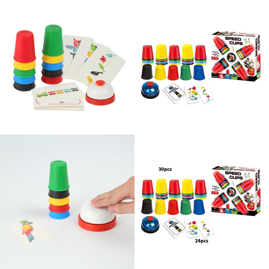 Creative Childrens Stacking Cup Game With Fast Speed Competition For Reaction And Insight Development