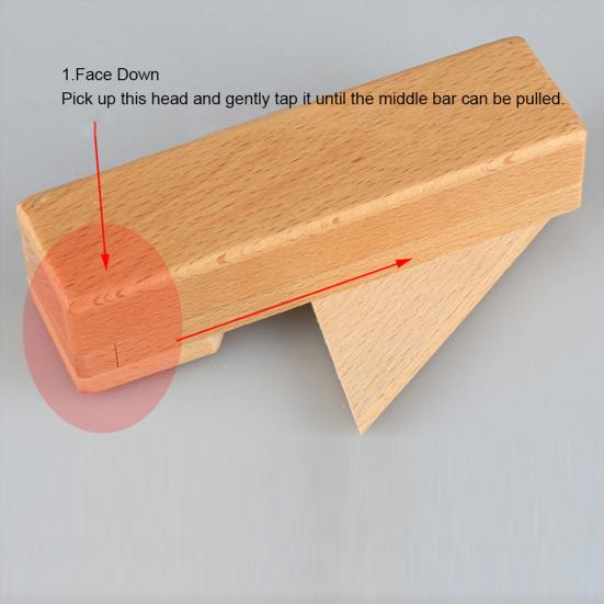 Puzzle Toy High Durability Relieve Boredom Wood Brain Teaser Gift Box