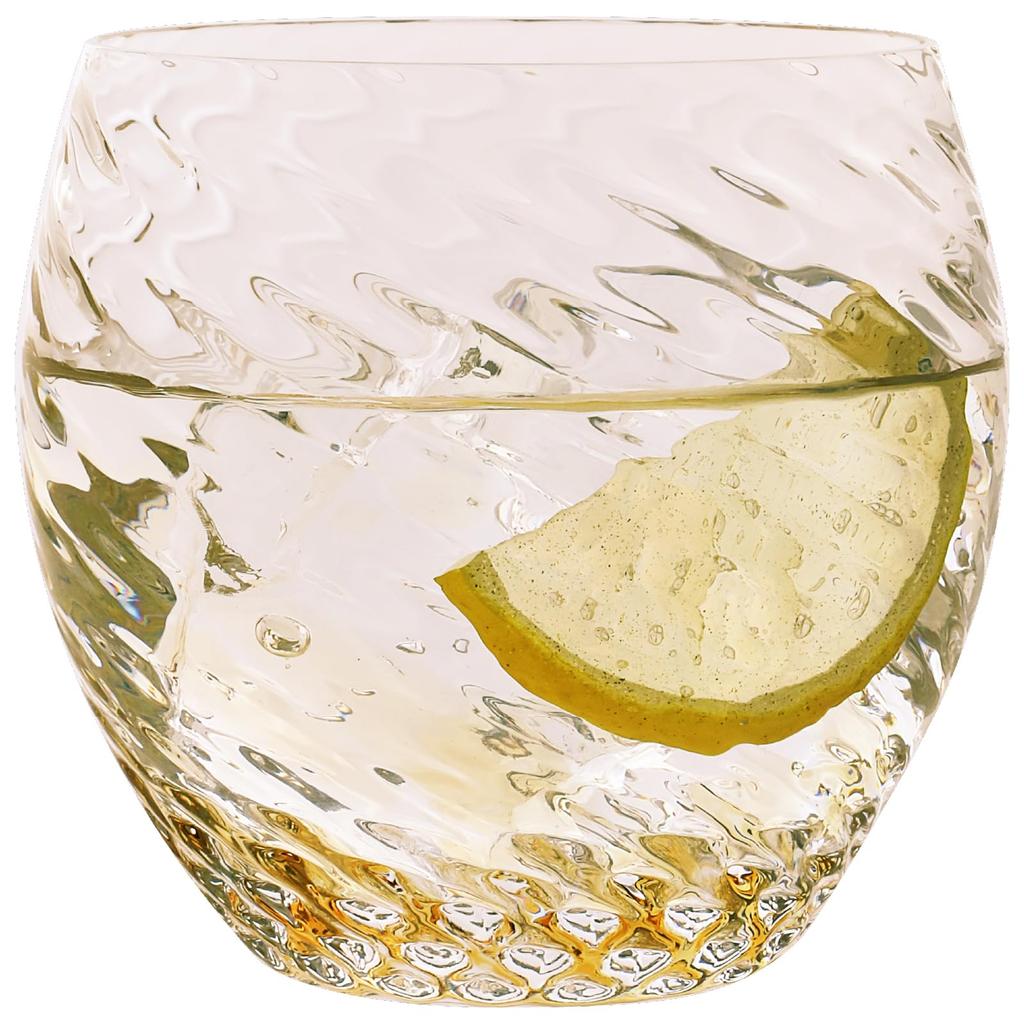 Toyo Sasaki Glass CORROT Swirl 10088 Made in (Amber) [Handmade Glass, Japan, 310ml]