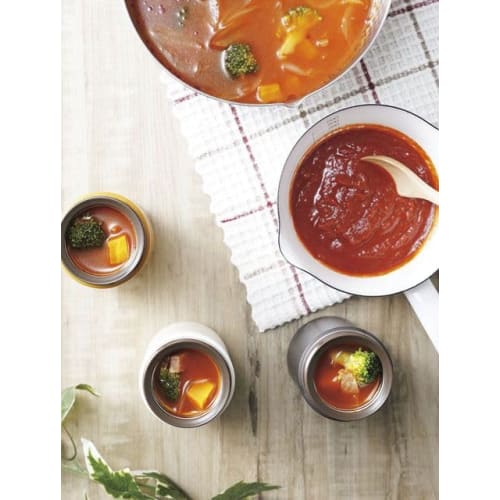 Fuji Enamel Stain-Resistant Milk Pan NEIGE, 14cm, 0.7L, Painted Finish, White, N-14M, with Measuring Tape