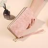 Wallet Women's Double Zipper Long Clutch Bag Stylish and Simple Large Capacity Double Layer Wallet Mobile Phone Bag