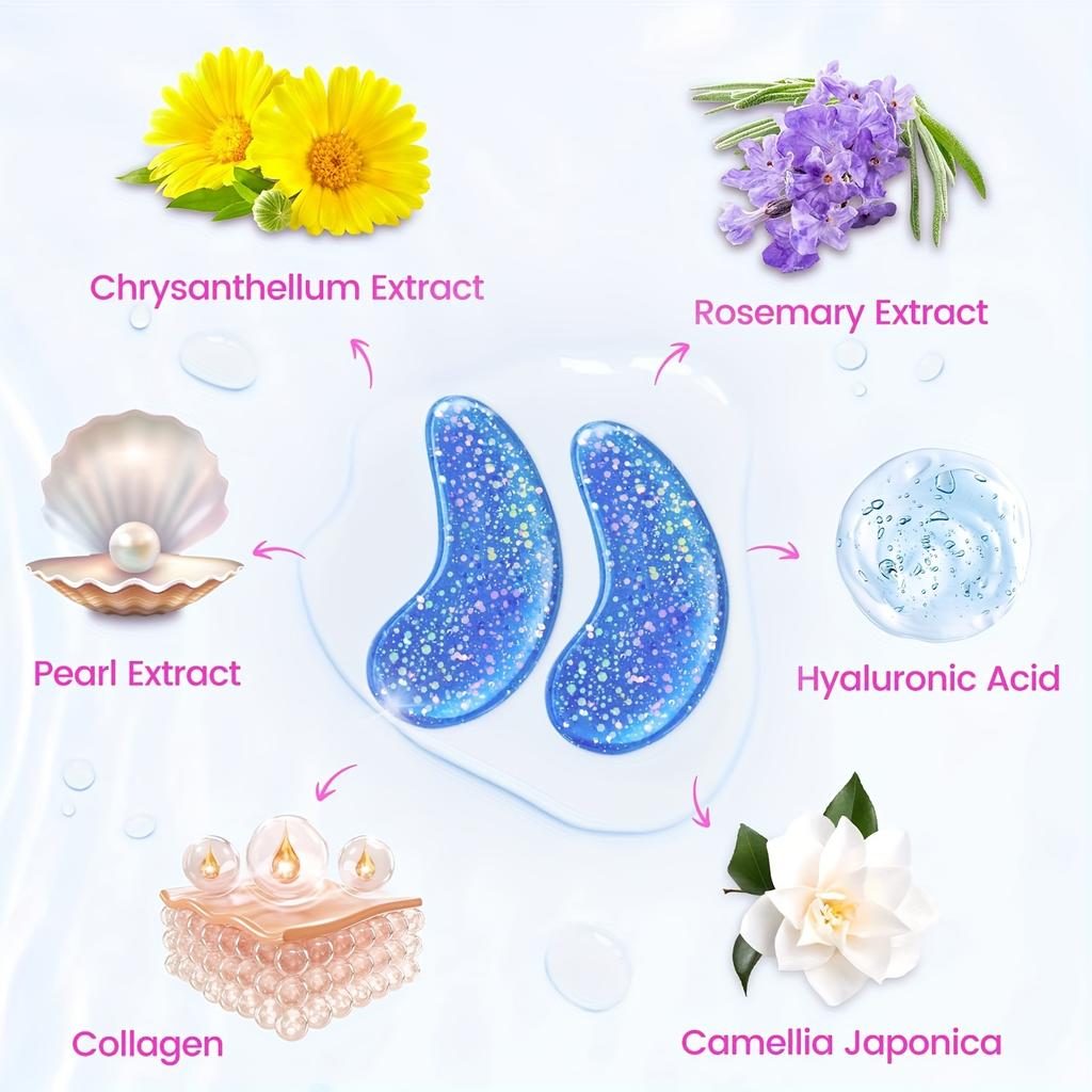 12 Pairs Collagen Under Eye Patches  eye mask Smoothing eye Skin Improving Appearance Of Eye Area Reduce The Appearance Of Dry Lines eye care