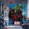 1pz Tenda da Doccia Supereroe Marvel con Ganci - Design Vibrante in Poliestere, Lavabile in Lavatrice, Senza Fodera, Personaggio dei Cartoni Animati Bagno