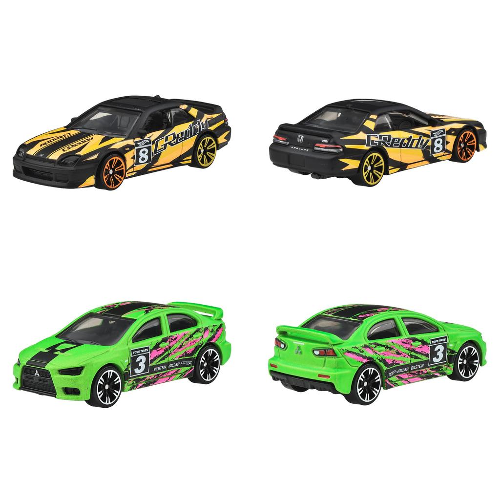 Hot Wheels Neon Speeders Assorted Vehicle Toys, 10-Car Box, Ages 3+, Multicolor, 986E-HLH72