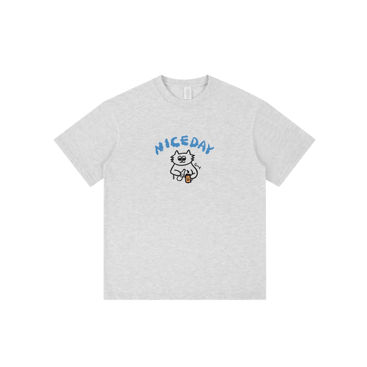 

Japanese Cartoon Print Unisex Short Sleeve Crew Neck T-Shirt S