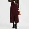 Tatu Autumn/Winter High-Waist Slit Midi Skirt