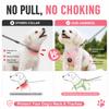 Reflective Dog Vest Harness Leash Set Soft Adjustable No Pull Pet Puppy Chest Strap for Small Medium Dogs Cats Pug Daily Walking