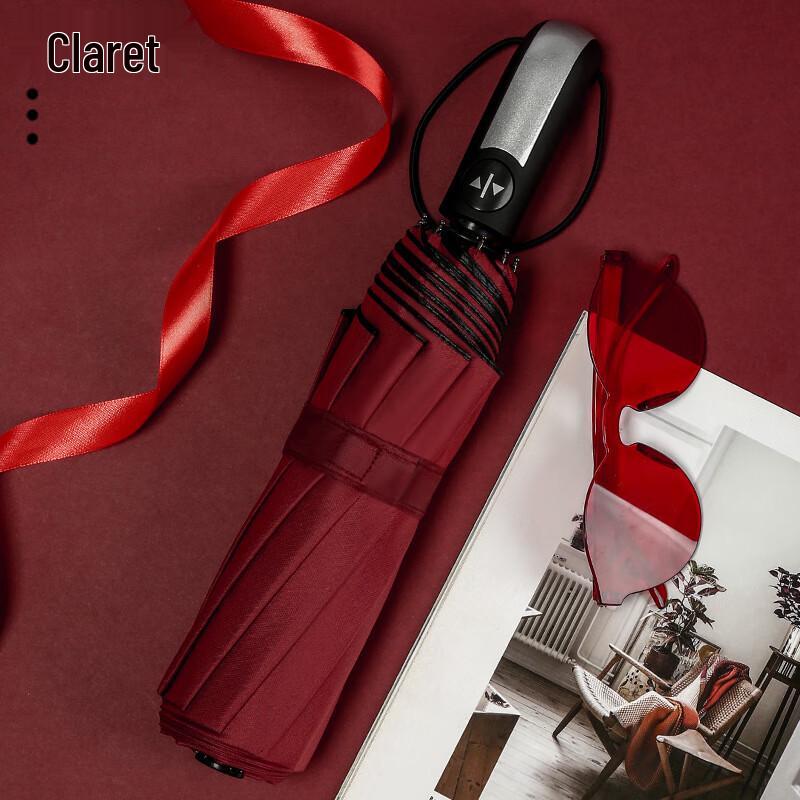 Automatic Black UV Protection Business Sun & Rain Umbrella