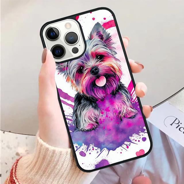 Yorkshire terrier dog Phone Case Cover For iPhone 17 Air 13 15 Pro Max 16 14 Plus 12 11 Apple max coque