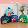 And Playful Stylish Childrens Backpack With Excavator Print Soft Oxford Fabric For Boys And Girls