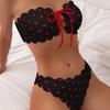 Set Bikini Imbottito da Donna con Bretelle e Stampa Leopardo per Nuoto e Abbigliamento da Spiaggia