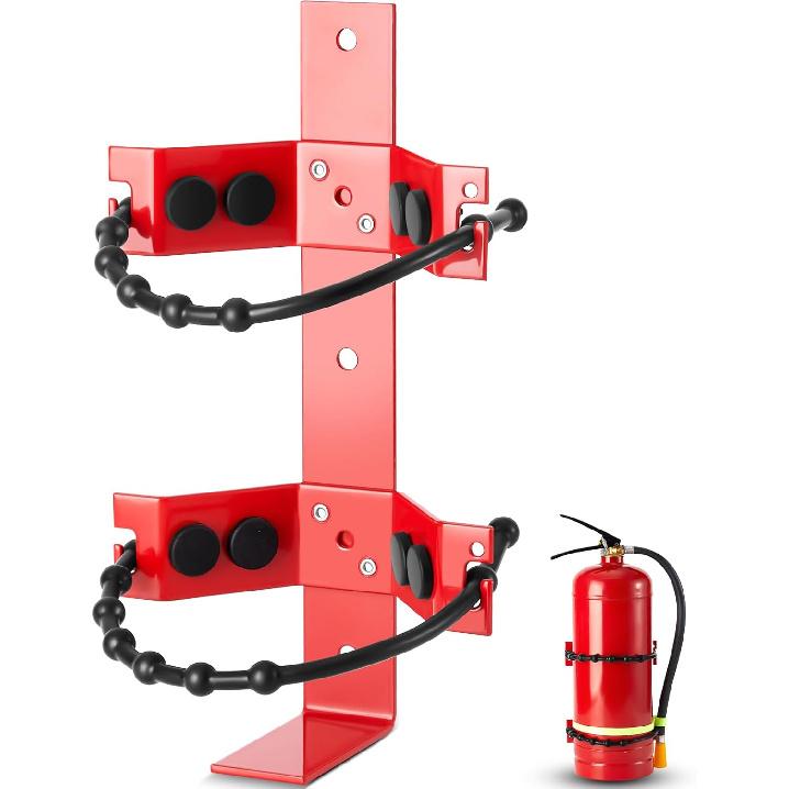 1 Pcs Fire Extinguisher Mounting Bracket Heavy Duty Fire Extinguisher Holder Metal Fire Extinguisher Bracket for Vehicle for 2.5 lb 5 lb and 10 lb 2.5 and 5lb