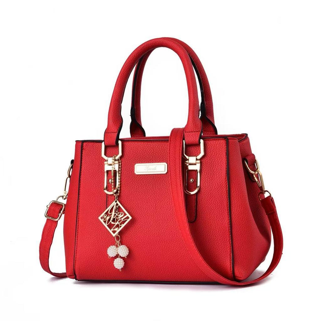 Handbag Women's Bag New Fashion Versatile PU Leather Shoulder Oblique Span Bag