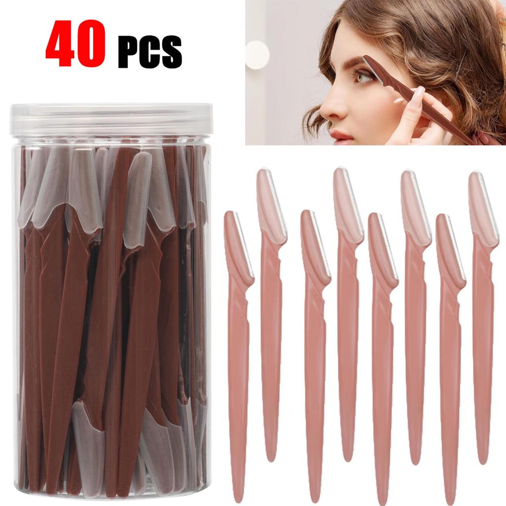 Portable Brown Canned Eyebrow Razor & Facial Hair Remover