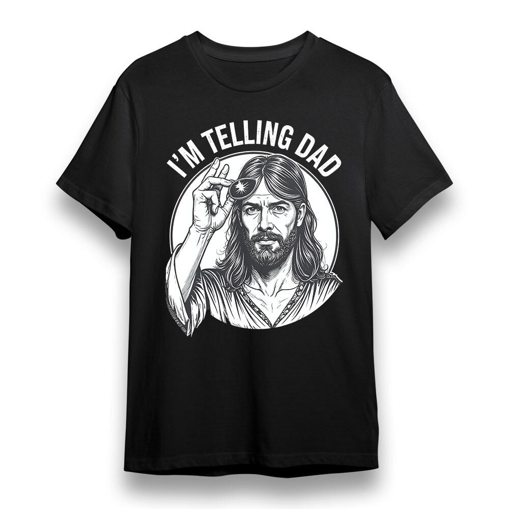 

Мужская футболка с графикой DAD S LITTLE SNITCH Унисекс Черная Хлопковая Футболка Большого Размера 3XL