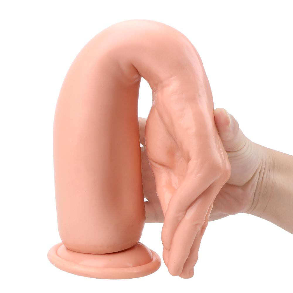 Mano artificiale Spina anale per le donne Dilatatore del culo vaginale Uomini Ano Espansore Grandi dildo Masturbatore femminile Giocattoli del sesso Adulti
