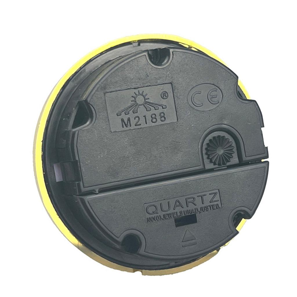 DIY El Sanatları ve Onarımlar için Beyaz Kadranlı ve Altın veya Gümüş Tonlu Çerçeveli 65mm Yuvarlak Kuvars Saat Yerleştirmesi