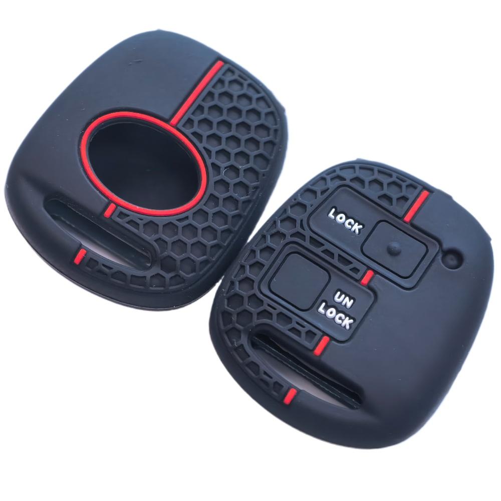Silicone Car Key Cover Case For Toyota Avensis Camry Corolla For Lexus 2 Buttons Remote Key Jacket Fob Case Car styling
