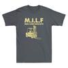 MILF Ich liebe Gabelstapler Lustiges Gabelstaplerfahrer Geschenk Vintage Schwarzes T-Shirt für Herren
