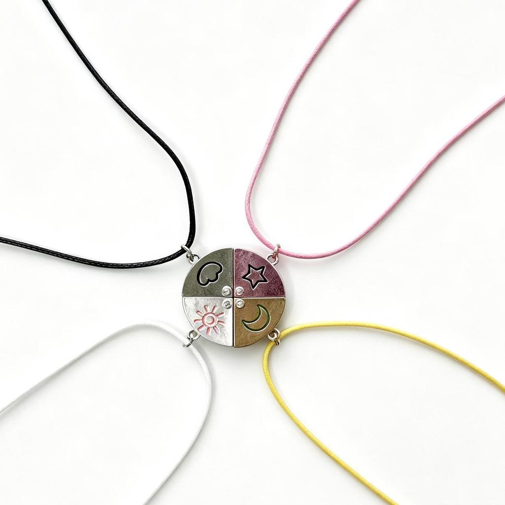 Best Friend Magnetic Necklace: Cute Back-to-School Gift & Birthday Pendant for Her