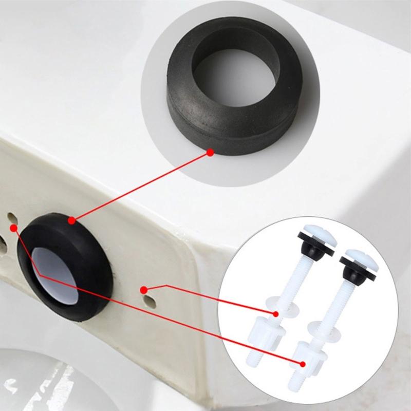 Foam Rubber Seal Rings Leak Proof Strong Plastic Corrosion Resistant Bathroom Hardware Fitting for Toilet Tank Screw