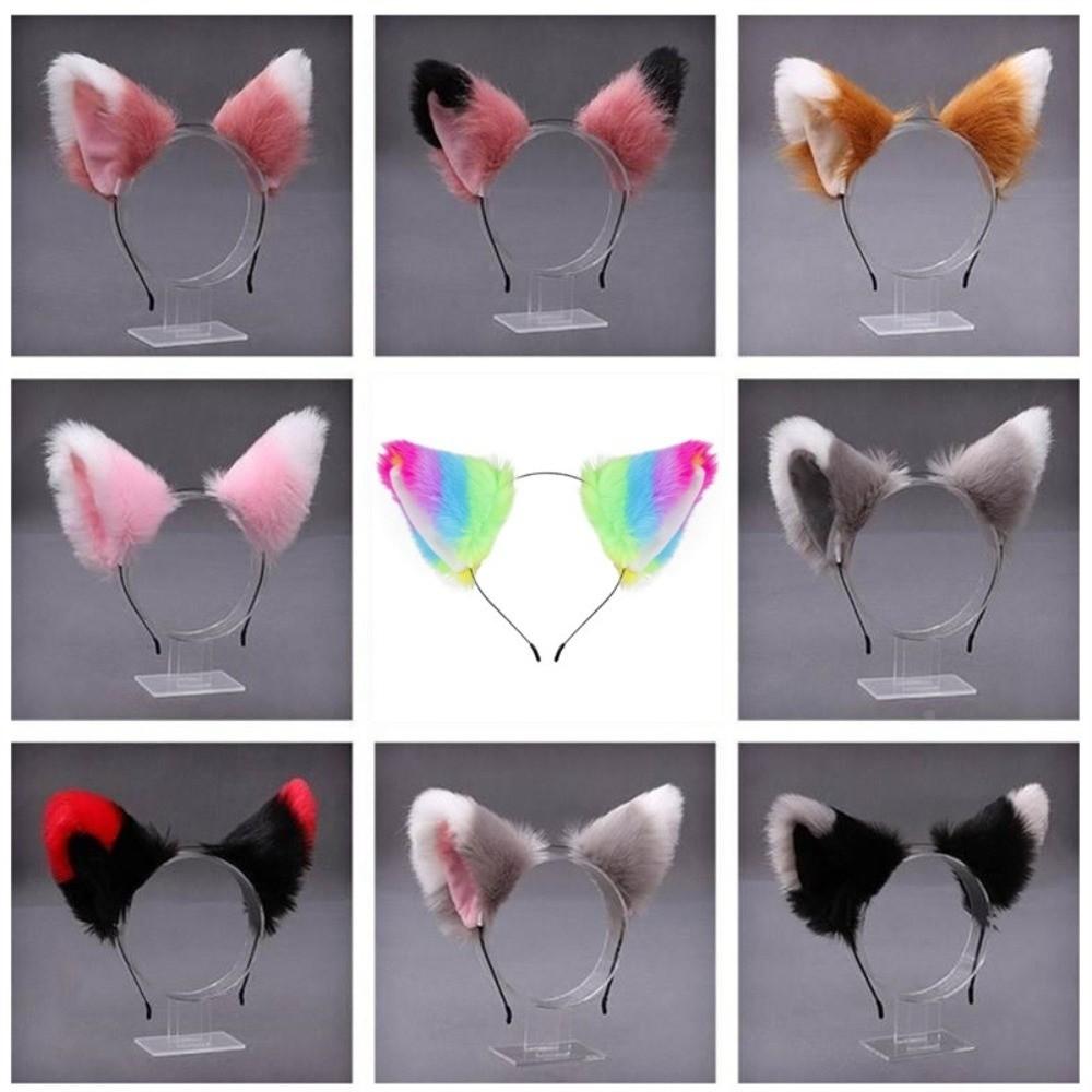 Plush Ear Hair Bands Cat Ear Headwear Fashion Headbands Halloween