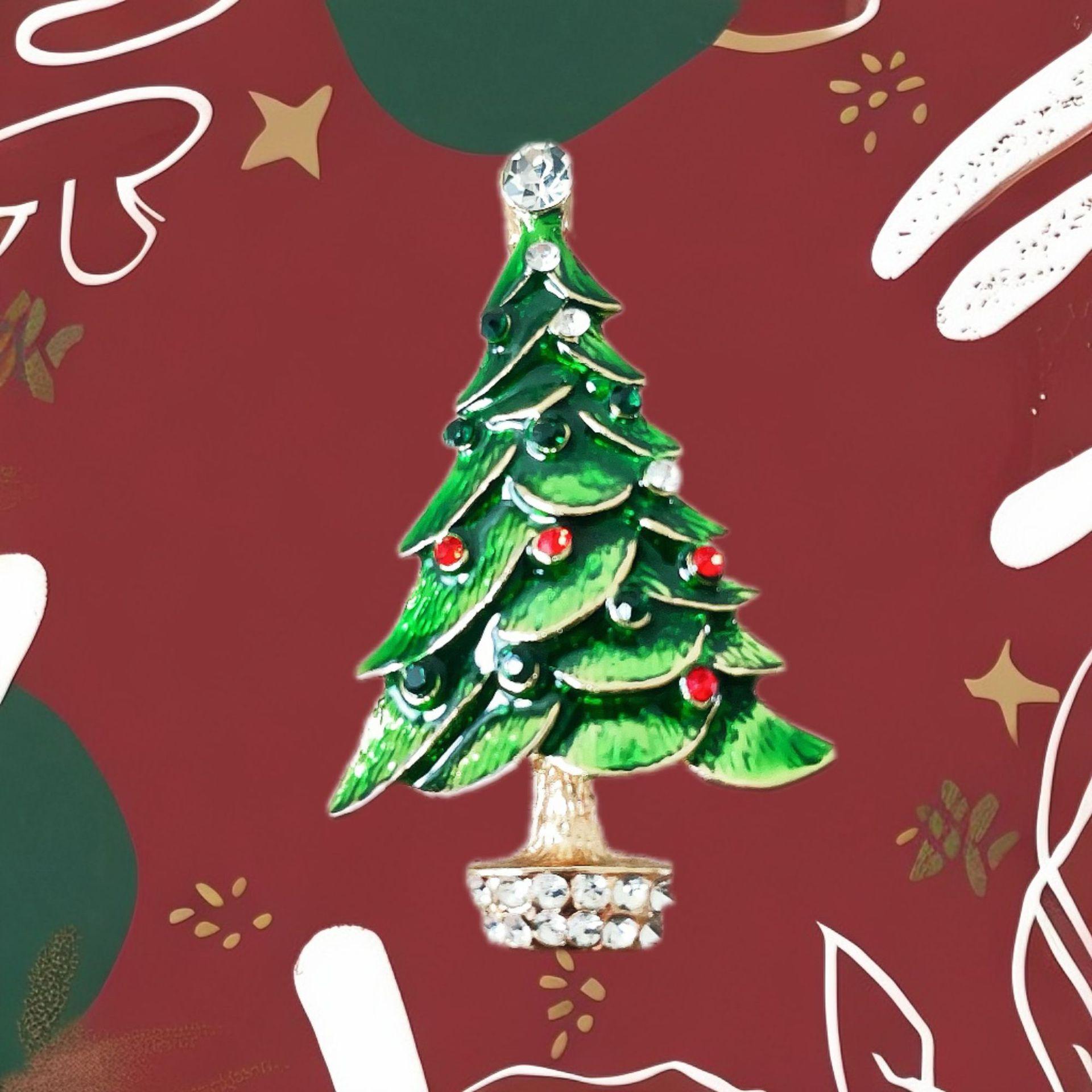 

Ялинкова брошка One Size червоний