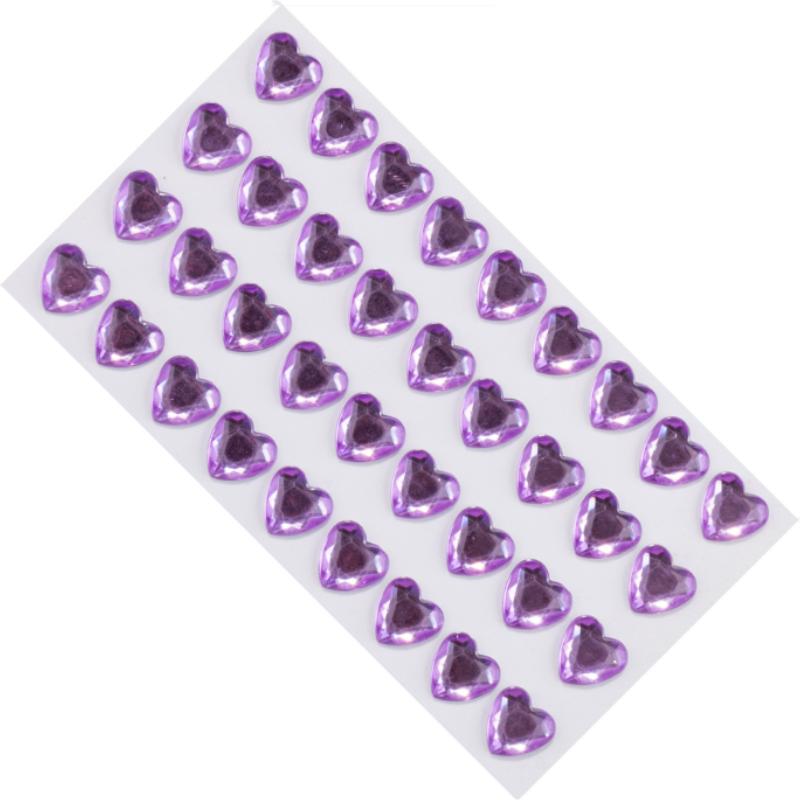 12MM36 Acrylic Love Drill Stick Korean Girl Heart the Same Model Mobile Phone Case Ledger Sticker