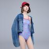 Japanese College Style Swimming Pool Competitive Racing Learning Triangle One-piece Swimsuit Female Cute Student Sweet Girl