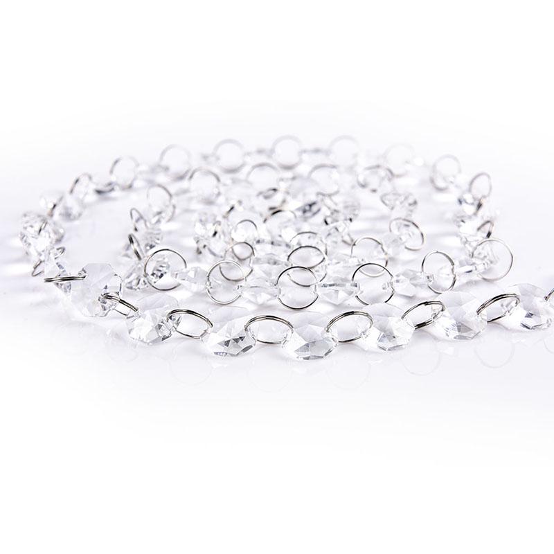 1M Glass Crystal Bead Garland Chandelier Hanging DIY Wedding Supply