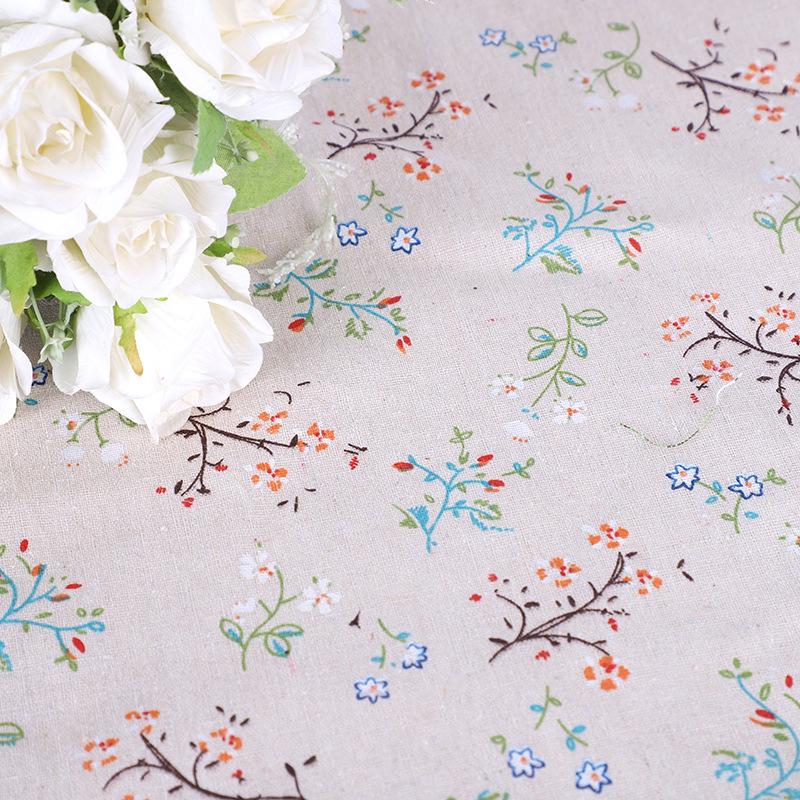 Gardenia Canvas Fabric for Sofa, Tablecloth, Curtains, Storage Bags, and Throw Pillows - Cotton Linen Blend